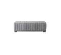 Panche punta letto Pouf con contenitore, panca for camera da letto con cerniera di sicurezza Pouf in tessuti imbottiti, grande panca portaoggetti for camera da letto, soggiorno (grigio) Decorativo(150
