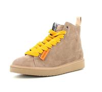 PANCHIC Polacchino da Donna P01 Noce in Suede con Lacci Gialli - P01W007 00332051 - Taglia 36