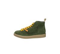 PANCHIC Polacchino da Uomo P01 Verde in Suede con Lacci Gialli - P01M007 00332032 - Taglia 40