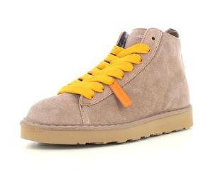PANCHIC Polacchino Donna P001 in CAMOSCIO Foderato in Faux Walnut Yellow