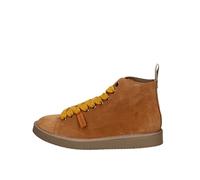 PANCHIC Polacchino Uomo P01 in Suede Foderato in Microfibra Brown Sugar Giallo