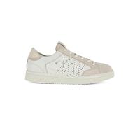 PANCHIC Scarpa Allacciata da Uomo P01 in Pelle cracklè Avorio e Suede Beige - P01M022 01342230 - Taglia 42