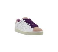 PANCHIC Scarpa Allacciata Donna P01 in Pelle Bianco Corallo