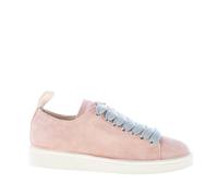 PANCHIC Scarpa Allacciata Donna P01 in Suede Baby Rose Azure (Numeric_40)