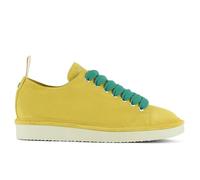 PANCHIC Scarpa Allacciata P01 in Suede Giallo con Lacci Verdi - P01W011 00552112 - Taglia 41