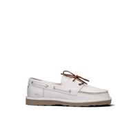 PANCHIC Scarpa barca uomo bianca in pelle 41