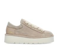 PANCHIC Scarpe Allacciate Platform da Donna P003 Muse in Suede Sabbia e Pelle Beige - P003W019 0217B003 38