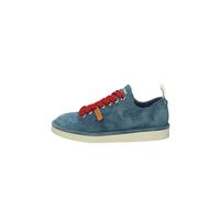 PANCHIC Scarpe Pelle Blu Lacci Rosso P01 P24
