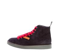 PANCHIC Uomo Polacchino P01 in camoscio Blu Notte con Fodera in Eco-Pelliccia Color Blu Size 45