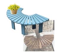 Panchina Avvolgente For Esterni, Sedia Semicircolare Da Parco, Supporto Decorativo In Legno For Piante, For Giardino, Cortile, Portico, Prato(Color 3)