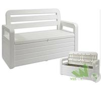 PANCHINA CASSAPANCA CONTENITORE RESINA MULTIUSO ESTERNO 270 LT 132X58XH89 CM