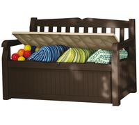 Panchina cassapanca in resina 140x80x84h cm multiuso da giardino Keter Eden