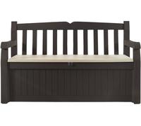 Panchina Contenitore da Giardino 140x60x84 cm in Resina Keter Eden Bench Marrone