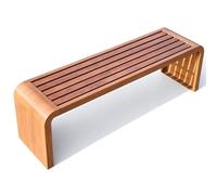 Panchina da Esterno 2 Posti Panchina da Giardino Resistente Alle Intemperie | Realizzata in Tubolare di Acciaio Zincato, Panca da Esterno per Scuole Parchi Aree Residenziali(Brown,150x40x45cm)