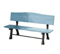 Panchina da Esterno 2 Posti Sedia da Parco In Legno Massello Telaio In Alluminio Pressofuso Panchina per Il Tempo Libero da Balcone Piedi Fissi Elevata Capacità Portante(Brown,1.2m)