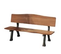 Panchina da Esterno 2 Posti Sedia da Parco In Legno Massello Telaio In Alluminio Pressofuso Panchina per Il Tempo Libero da Balcone Piedi Fissi Elevata Capacità Portante(Blue,1.2m)
