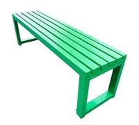 Panchina da Esterno 3 Posti per Balcone,Senza Schienale, Resistente Alle Intemperie,Panca da Giardin In Metallo Panchina Moderna per Cortile, Terrazzo e Giardino Portata 400 kg(Green,100 * 40 * 45cm)