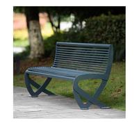 Panchina da esterno in ferro battuto per 2 persone - Verde Parco & Giardino Posti a sedere perfetta per il relax in cortile e la decorazione del patio
