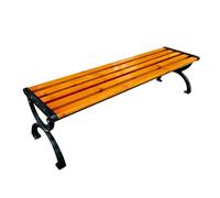 Panchina da esterno in legno antiruggine, for cortile, da giardino, in legno massello, resistente alla ruggine e con una forte capacità portante(150cm)
