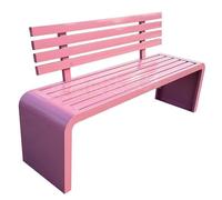 Panchina da Esterno, integrazione in Acciaio zincato per Prato, Cortile, Veranda, Giardino, Parco, Strada Commerciale, Cortile della Scuola