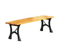 Panchina da esterno Panca da Esterno Senza Schienale, Panca da Giardino for Patio Resistente con Gambe in Ghisa, Doghe in Legno Ispessito, Sedili for Il Tempo Libero all'Aperto for Portico Parco Corti