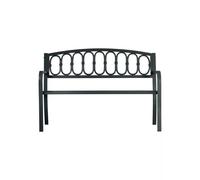 PANCHINA DA ESTERNO SOLARIA IN FERRO E GHISA ANTRACTE 2 POSTI 127X63X87 CM