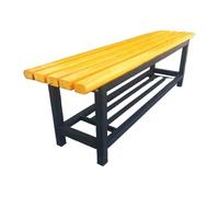 Panchina da esterno Superficie della sedia in legno massello ispessito Rispettoso dellambiente panca da giardino da esterno per Parco Cortile Portico piazze(Natural,120 * 36 * 45cm A)