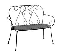 Panchina da Giardino 105x48xh88 cm in Metallo New Old Antracite