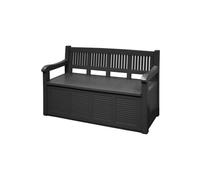 PANCHINA DA GIARDINO 130X60X85CM GRIGIA ARREDO GIARDINO DECORO ESTERNO