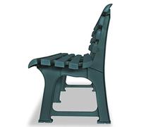 Panchina da Giardino 145,5 cm in Plastica Verde