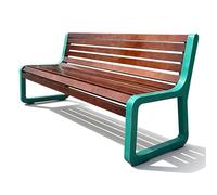 Panchina da Giardino 2 Posti con Schienale Arcuato a 105° Panchina da Esterno Semplice ed Elegante Panca Esterno Resistenti Alle Intemperie per Strade, Parchi e Piazze(120x60x80cm)