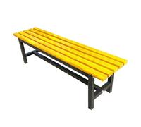 Panchina da giardino gialla per 2-3 persone, 180 cm, resistente alla putrefazione e allo sbiadimento, perfetta per giardino, portico e parco commemorativo