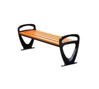 Panchina da giardino in alluminio, elegante sedia da giardino gialla per terrazza, parco, seduta perfetta per relax all'aperto, design moderno, misura media