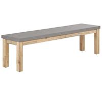 Panchina da giardino in effetto cemento grigio 160 cm Ostuni