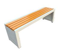 Panchina da giardino in legno e metallo, resistente alle intemperie, a 2 posti, divano da giardino, per balcone e terrazza, supporta fino a 220 kg, disponibile in 17 colori (1 m)