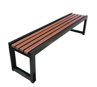 Panchina da giardino in legno per esterni, seduta carbonizzata per il tempo libero, per prato, portico, sentiero da giardino, 120 x 40 x 45 cm, mobili da giardino resistenti ed eleganti