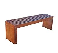 Panchina da giardino in legno resistente alle intemperie per veranda e parco, colore marrone scuro, 120 cm, perfetta per rilassarsi e divertirsi