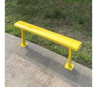 Panchina da giardino in metallo, per tutte le stagioni, senza schienale, per giardino, veranda, cortile, prato, ingresso, capacità 2-3 persone, design resistente alle intemperie
