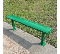 Panchina da giardino in metallo, per tutte le stagioni, senza schienale, per giardino, veranda, cortile, prato, ingresso, capacità 2-3 persone, design resistente alle intemperie