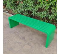 Panchina da Giardino Panca, Senza Schienale Panchina Esterno A 3 Posti Esterno Resistente Alle Intemperie Per Giardino Patio Portico Parco - Larghezza Seduta 40 Cm (15 Pollici) Green 86.6*15.7*33.46