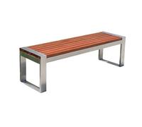 Panchina da Giardino per Esterni Panca For Il Tempo Libero All'aperto Panca For Il Riposo Del Parco In Acciaio Inossidabile Doppia Seduta For Strada All'aperto Panchina da Parco Panchine da Esterno