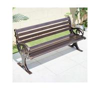Panchina da Giardino per Esterni Panchina da parco in metallo for esterni con schienale, sedile for il tempo libero all'aperto, adatta for cortile con percorso del giardino, parco all'aperto Panchina