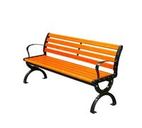 Panchina da giardino per esterni, resistente, reclinabile, con telaio in ghisa, perfetta per il relax sul prato e il cortile