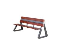 Panchina da Giardino per Esterni Sedia Da Parco Panca Da Esterno Sedile In Acciaio Inox Comunità Esterna Panca Da Giardino Con Doppio Schienale Sedia Quadrata Panchina da Parco Panchine da Esterno(A 1