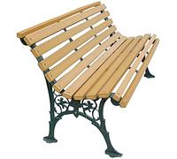 Panchina da giardino per esterni, stile retrò, con gambe in metallo, resistente, per parchi, giardini e terrazze, eleganti e funzionali, panche da esterno