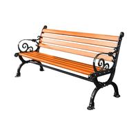 Panchina da Giardino, Resistente e anticorrosione, Ideale per Esterni - Comoda Sedia da Giardino con Schienale per Aree pubbliche, Seduta per Due Persone (120x55 cm)