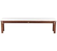 Panchina da Giardino Rustica in Solido Legno di Eucalipto Naturale 170 cm