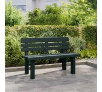 Panchina da Giardino Verde 110x52x71 cm Polipropilene