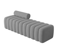 Panchina da ingresso imbottita in tessuto, comodino lungo con schienale, per camera da letto, piccola panca portaoggetti per corridoio, elegante mobile imbottito per la decorazione della casa