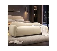 Panchina da letto per camera da letto, semplice chaise longue, compatta, divano in stile crema, elegante ottomana portaoggetti per la decorazione della casa
